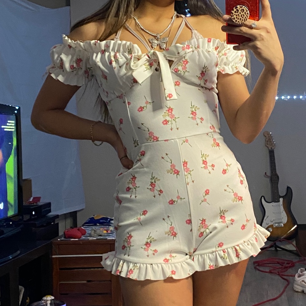 Missguided Floral Romper (PM1635)